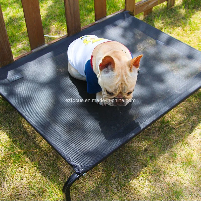 Outdoor Pet Bed Elevated Dog Bed Cooling Raised Dog Cots for Large Medium Small Dogs, Pet Bed with Skid-Resistant Feet, Durable Frame, Breathable Mesh Wbb12659