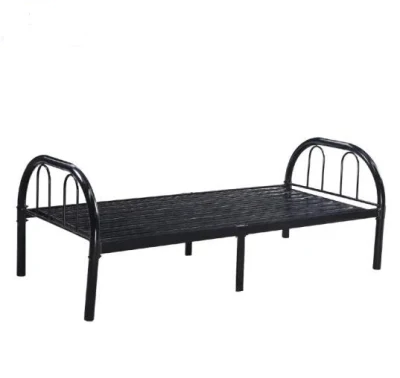 Mobile Hospital Bed Emergency Room Black Metal Bed