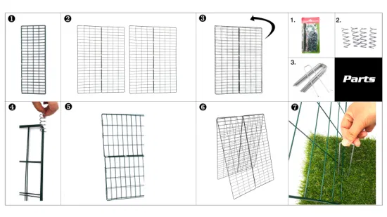 Garden Metal Wall Trellis Powder Coated Wire Mesh Panels for Cucumber Climbing